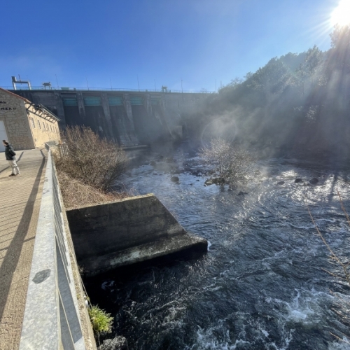 Suministro de una barrera sónica para peces ALNUS-BSP en la central hidroeléctrica de Fervenza I (A Coruña, Galicia)