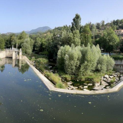 Suministro de una barrera sónica para peces ALNUS-BSP en la central hidroeléctrica de Cabistrol-1 (río Segre, Lleida)